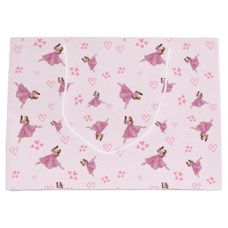 Sacola Para Presentes Grande Ballerina Nutcracker Birthday Pattern