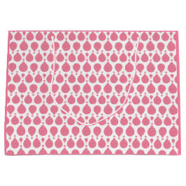 Sacola Para Presentes Grande Balões de ar Quente Rosa