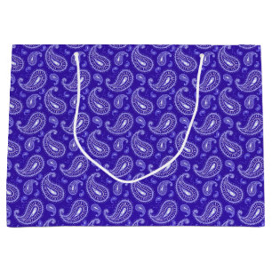Sacola Para Presentes Grande Bandanna retro/Bandana de Paisley