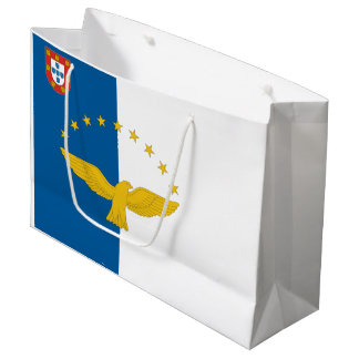 Sacola Para Presentes Grande Bandeira Açoriana Totalmente