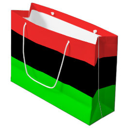 Sacola Para Presentes Grande Bandeira Afro-Americana