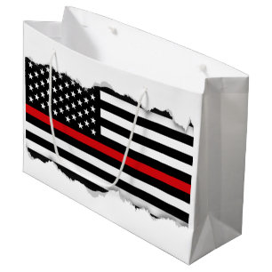 Sacola Para Presentes Grande Bandeira americana do estilo patriótico do