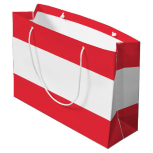 Sacola Para Presentes Grande Bandeira Austríaca Patriótica