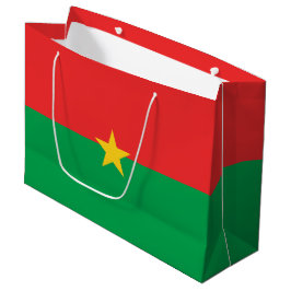 Sacola Para Presentes Grande Bandeira Burkina Faso