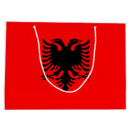 Sacola Para Presentes Grande Bandeira da Albânia