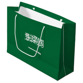 Sacola Para Presentes Grande Bandeira da Arábia Saudita
