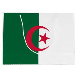 Sacola Para Presentes Grande Bandeira da Argélia