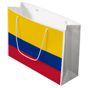 Sacola Para Presentes Grande Bandeira da Colômbia