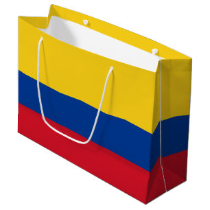 Sacola Para Presentes Grande Bandeira da Colômbia - Bandera da Colômbia
