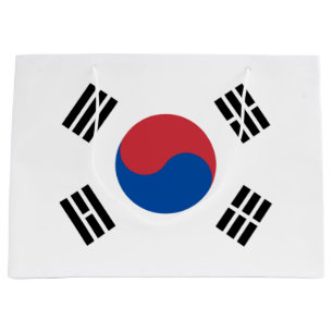 Sacola Para Presentes Grande Bandeira da Coreia do Sul (ROK)