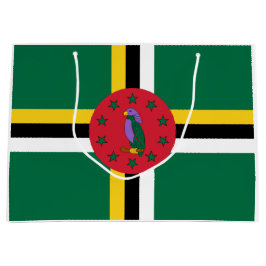 Sacola Para Presentes Grande Bandeira da Domínica