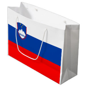 Sacola Para Presentes Grande Bandeira da Eslovênia