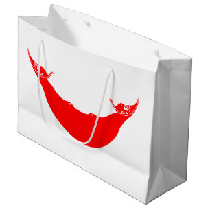 Sacola Para Presentes Grande Bandeira da Ilha de Páscoa
