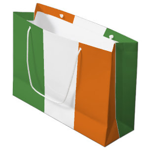 Sacola Para Presentes Grande Bandeira da Irlanda