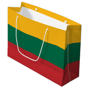 Sacola Para Presentes Grande Bandeira da Lituânia