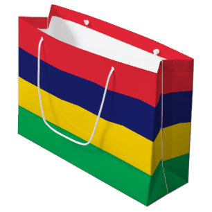 Sacola Para Presentes Grande Bandeira da Maurícia
