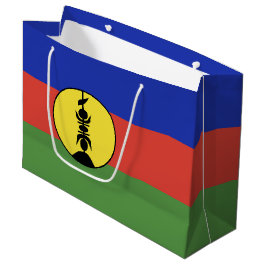 Sacola Para Presentes Grande Bandeira da Nova Caledónia