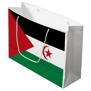 Sacola Para Presentes Grande Bandeira da República Democrática Árabe do Sara