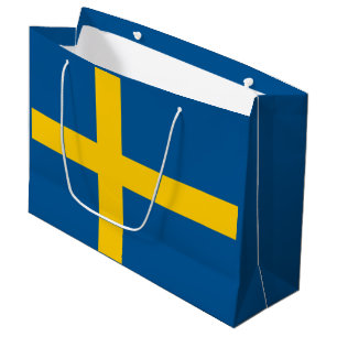 Sacola Para Presentes Grande Bandeira da suecia