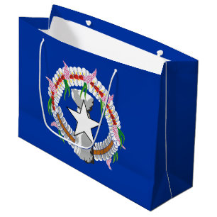 Sacola Para Presentes Grande Bandeira das Ilhas Marianas do Norte