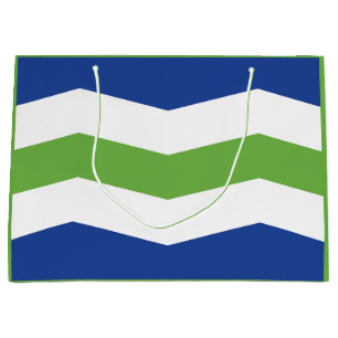 Sacola Para Presentes Grande Bandeira de Burlington, Vermont