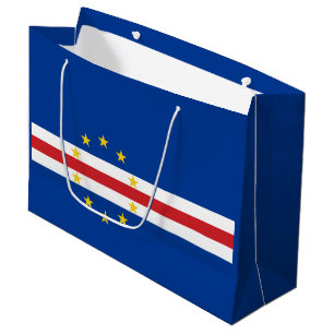 Sacola Para Presentes Grande Bandeira de Cabo Verde