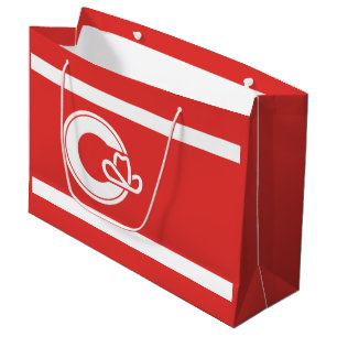 Sacola Para Presentes Grande Bandeira de Calgary, Alberta Large Gift Bag