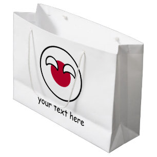 Sacola Para Presentes Grande Bandeira de Countryball no Japão