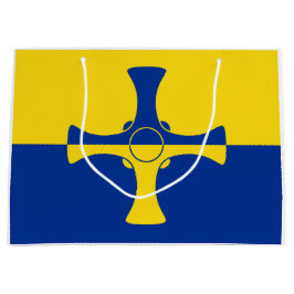 Sacola Para Presentes Grande Bandeira de Durham (distrito do Reino Unido)