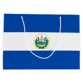 Sacola Para Presentes Grande Bandeira de El Salvador