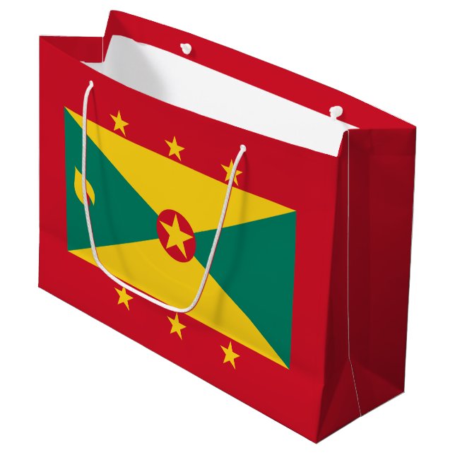 Sacola Para Presentes Grande Bandeira de Granada (Frente inclinada)