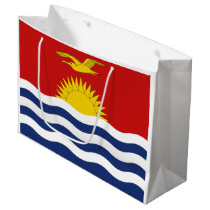 Sacola Para Presentes Grande Bandeira de Kiribati