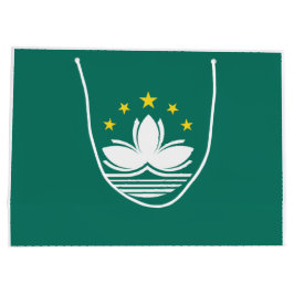 Sacola Para Presentes Grande Bandeira de Macau (região chinesa)