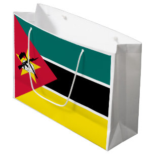 Sacola Para Presentes Grande Bandeira de Moçambique