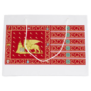 Sacola Para Presentes Grande Bandeira de Veneza, Itália (Veneza, Veneto, Itália