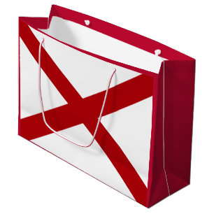 Sacola Para Presentes Grande Bandeira do Alabama