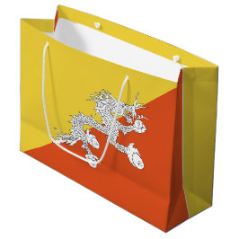 Sacola Para Presentes Grande Bandeira do Butão