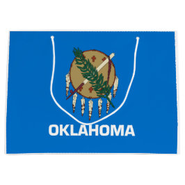 Sacola Para Presentes Grande Bandeira do Estado de Oklahoma