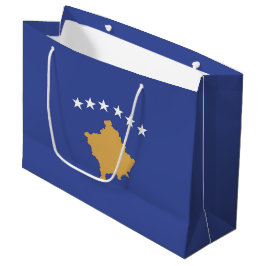 Sacola Para Presentes Grande Bandeira do Kosovo