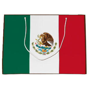 Sacola Para Presentes Grande Bandeira do México, Bandera do México