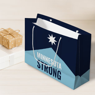Sacola Para Presentes Grande Bandeira do Novo Estado Rebelde de Minnesota