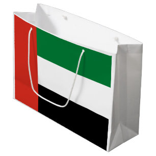 Sacola Para Presentes Grande bandeira dos Emirados Árabes Unidos