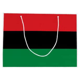 Sacola Para Presentes Grande Bandeira Pan-Africana