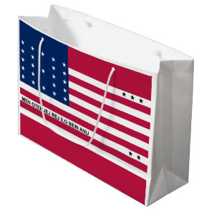 Sacola Para Presentes Grande Bandeira Patriótica do Atol Bikini