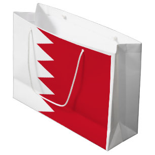 Sacola Para Presentes Grande Bandeira Patriótica do Bahrein