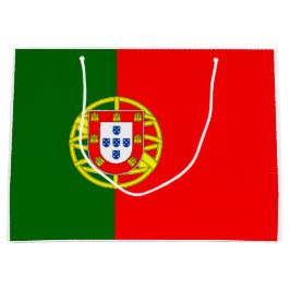 Sacola Para Presentes Grande Bandeira Portuguesa (Portugal)