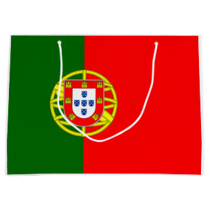 Sacola Para Presentes Grande Bandeira Portuguesa (Portugal)