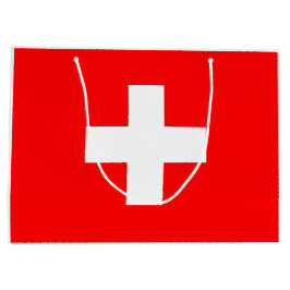 Sacola Para Presentes Grande Bandeira Suíça (Suiça)