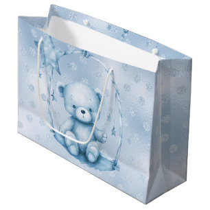 Sacola Para Presentes Grande Banheira de Presente do Urso Azul