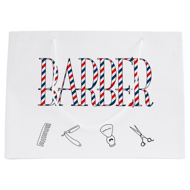 Sacola Para Presentes Grande Barber (Frente)